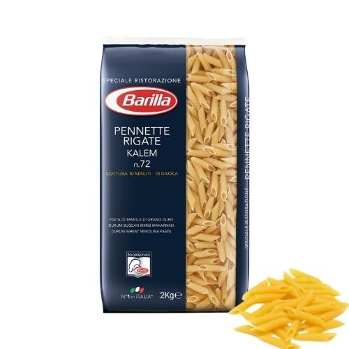 Barilla - Barilla Penne Rigate Kalem Makarna 2 kg