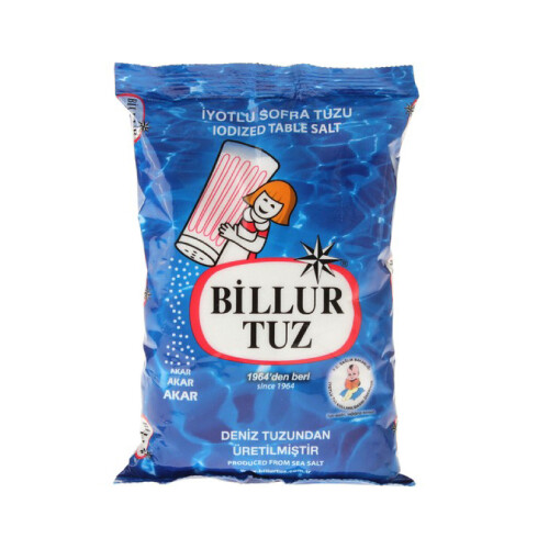 Billur Tuz - Billur Tuz Rafine İyotlu Sofra Tuzu 750 gr