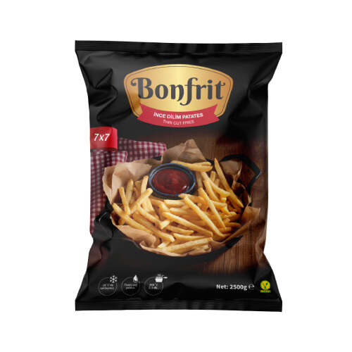 Bonfrit - Bonfrit Dond. İnce Dilim Patates 7X7 2,5 kg (KG)