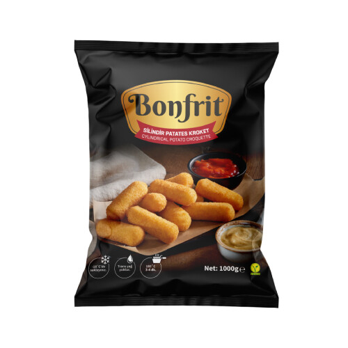 Bonfrit - Bonfrit Dondurulmuş Silindir Patates Kroket 1 kg