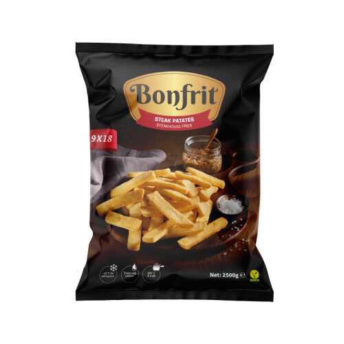 Bonfrit - Bonfrit Dond. Steak Patates 9X18 2,5 kg (KG)