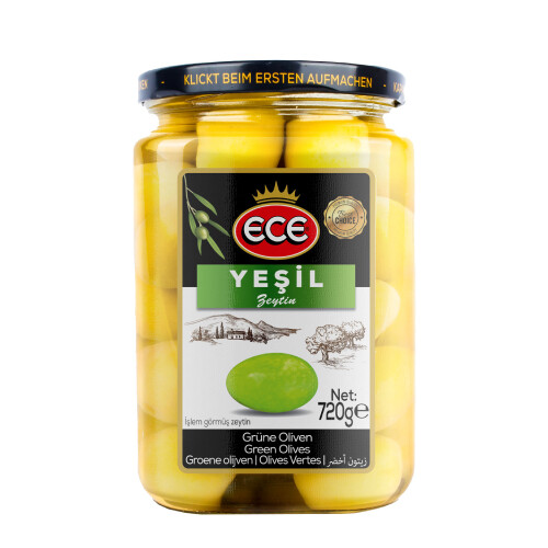 Ece - Ece Double Kokteyl Yeşil Zeytin 720 gr
