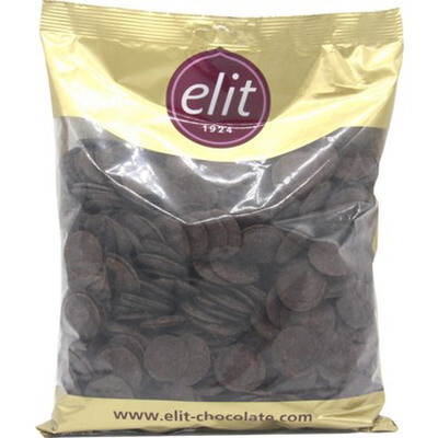 Elit Çikolata - Elit Çikolata Kuvertür Pul Ekstra Bitter 1 kg