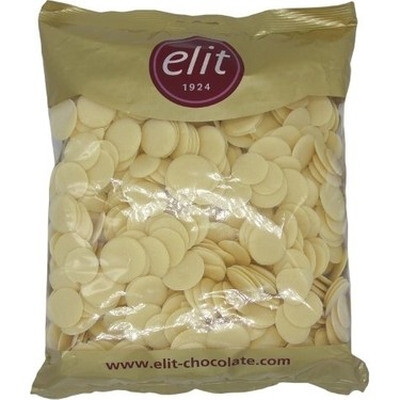 Elit Çikolata - Elit Çikolata Kuvertür Pul Ekstra Fildişi 1 kg