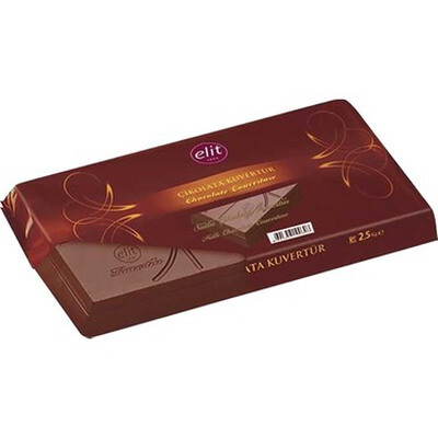 Elit Çikolata - Elit Çikolata Kuvertür Sütlü 2,5 kg