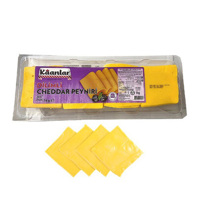 Kaanlar - Kaanlar Tam Yağlı Dilimli Cheddar Peyniri 1 kg