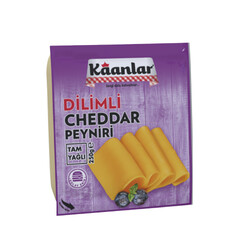 Kaanlar - Kaanlar Tam Yağlı Dilimli Cheddar Peyniri 250 Gr