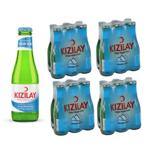 Kızılay Maden Suyu - Kızılay Sade Maden Suyu 200 ml x 24 adet