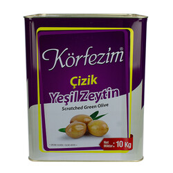 Körfezim - Körfezim Çizik Yeşil Zeytin 10 kg