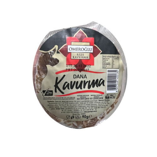 Çapanoğlu - Ömeroğlu Rize Dilim Dana Kavurma 90 gr