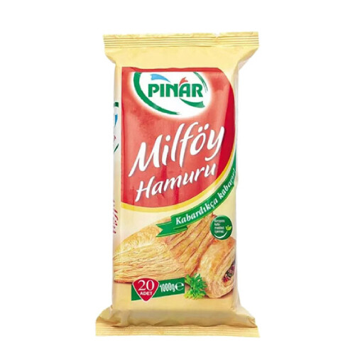 Pınar - Pınar Dondurulmuş Milföy Hamuru 1 kg