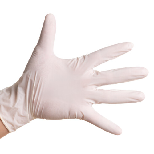  - Pudrasız Beyaz Ameliyat Eldiveni L
