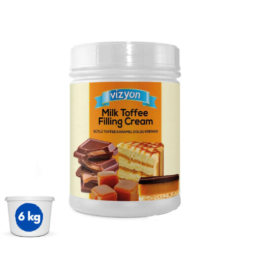Vizyon - Vizyon Karamelli Pasta Dolgu Kreması 6 kg