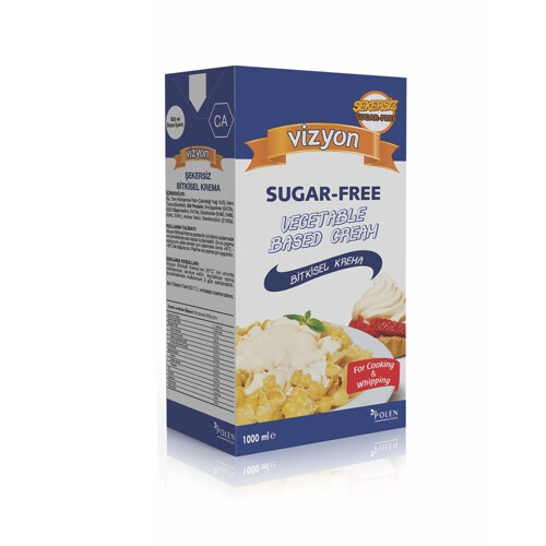 Vizyon - Vizyon Şekersiz Sıvı Krem Şanti 1000 gr