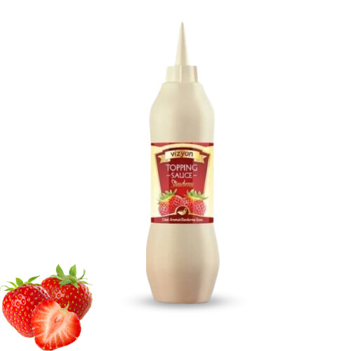 Vizyon - Vizyon Topping Çilek Sosu 1 lt